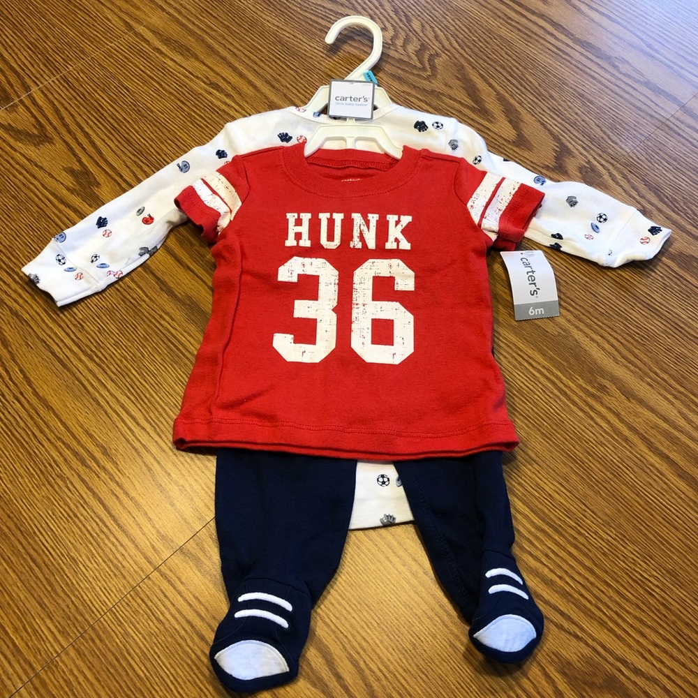 Carter’s Baby Boy Sports Theme 3 piece set